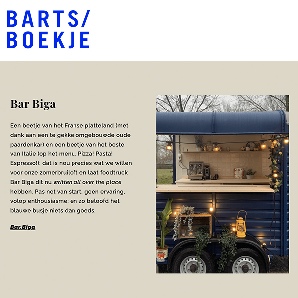 bartsboekje bar biga